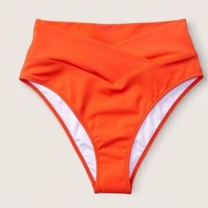 Victorias Secret Pink V Crossover High Waist Bikini Bottoms